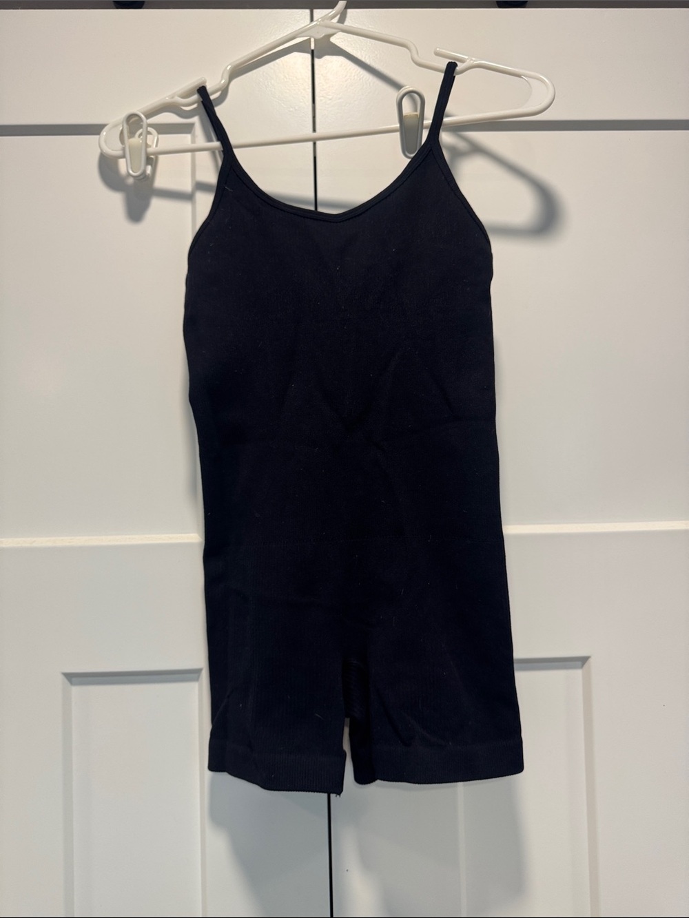 Black Ribbed Tank Romper - Picture 2 of 4